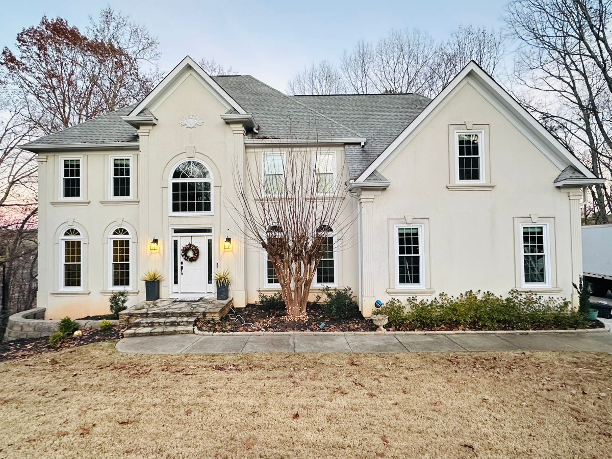 Full home window replacement on stucco estate — Milton, GA